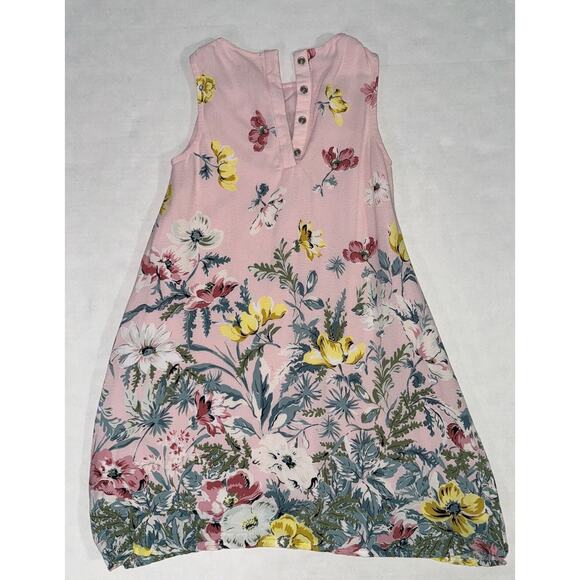 Loft Girls 5/6 Floral Shift Dress Lightweight Bloomcore Girly Chic Garden Party - Picture 2 of 8